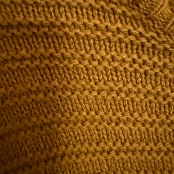 Madewell‎ Gold Ruffle Merino Wool Blend Sweater Size Medium - Picture 4 of 13